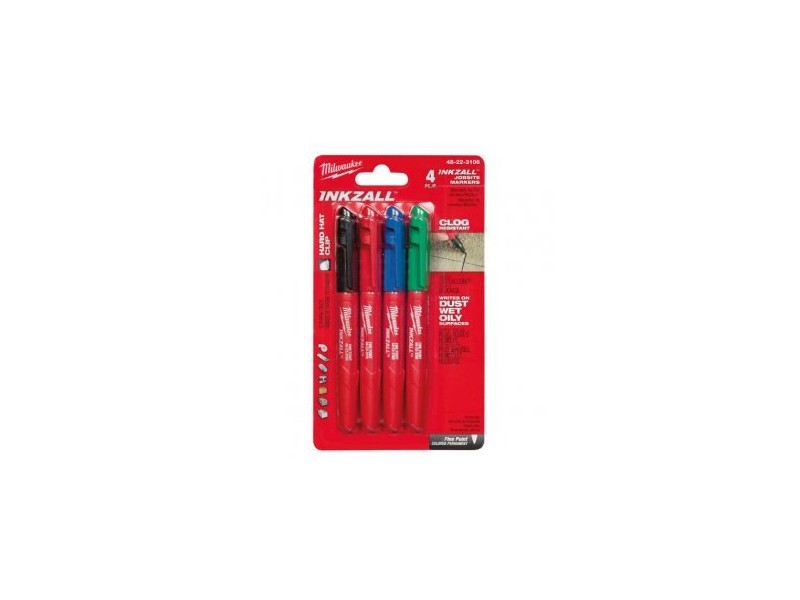 Set 4 barvnih pisal Inkzall s klasično konico Milwaukee, 48223106