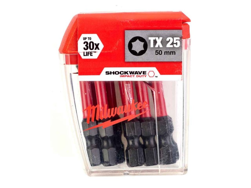 10-delni komplet vijačnih konic Milwaukee Shochwave Impact Torx: 25, Dolžina:  50mm, 4932430882 