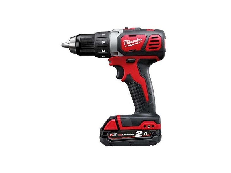 Akumulatorski vijačnik Milwaukee M18 BDD-202C, Li-Ion 2x Aku.: 2,0 Ah, 4933443555