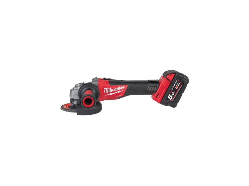 Akumulatorska kotna brusilka Milwaukee M18 CAG-125 X-502X, Li-Ion 2x Aku.: 5,0 Ah, 4933448866