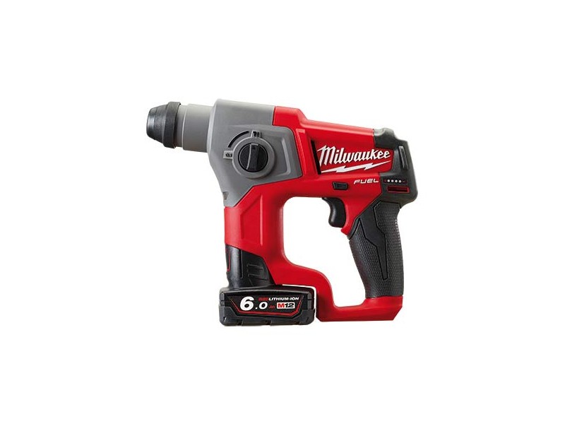 Akumulatorsko vrtalno kladivo Milwaukee M12 CH-602X  FUEL, Li-Ion 2 x Aku.: 6,0 Ah, 4933451510