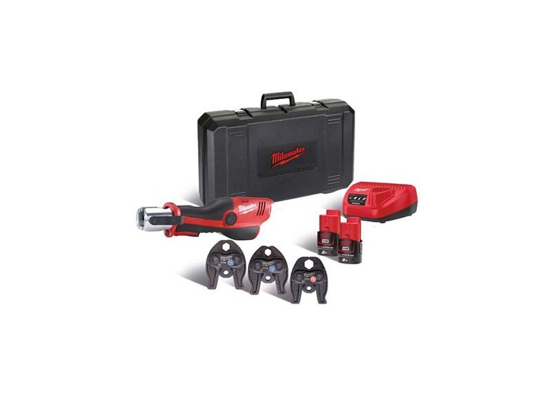 Akumulatorsko orodje za stiskanje Milwaukee M12 HPT-202C V-SET2, Li-Ion 2x Aku.: 2,0 Ah, 4933459382