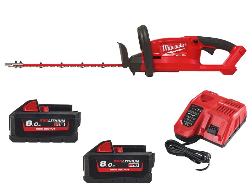 Akumulatorske škarje za živo mejo Milwaukee M18 FHT45-802 FUEL, 18V, 450mm, 5.3kg