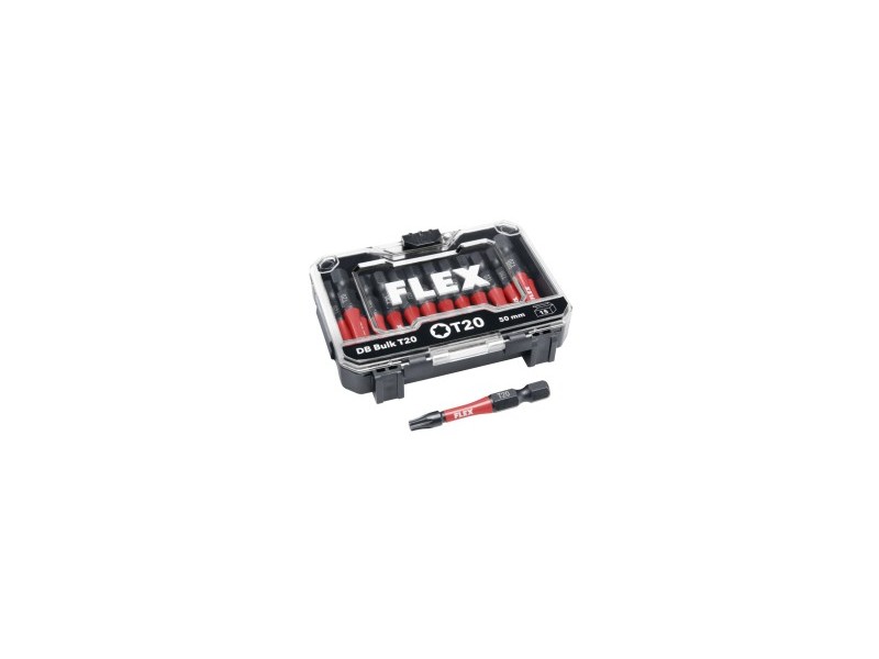 Komplet vijačnih nastavkov Flex DB Bulk T20-50mm VE15, 534156