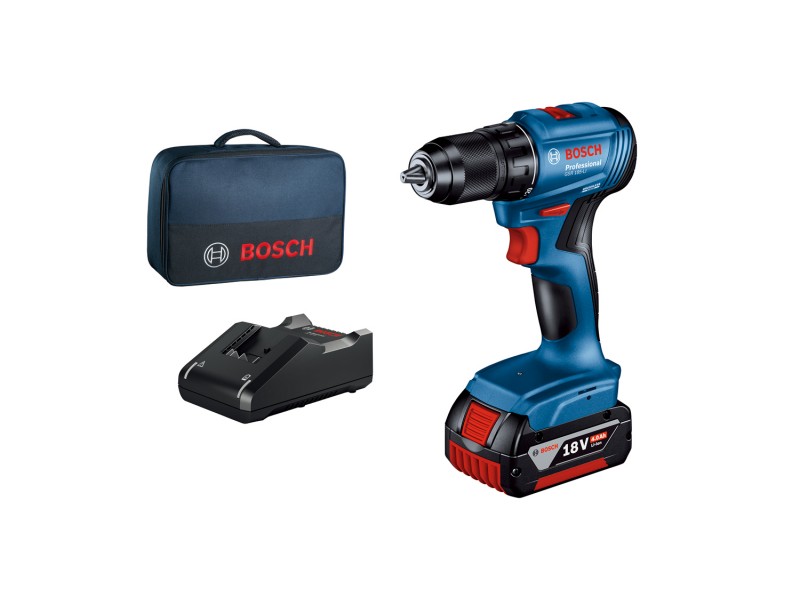 Akumulatorski vrtalni vijačnik Bosch GSR 185-LI v torbi, 18V, 21-50Nm, 1.5-13mm, 0.93kg, 06019K3005