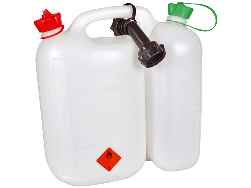 Kombinirana posoda Makita, 5l gorivo, 3l olje, transparentna, 949000036