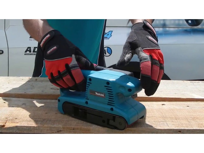 Električni tračni brusilnik Makita 9910, 650W, 76x457mm, 2.7kg