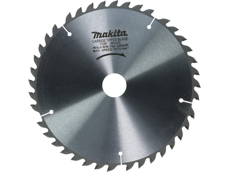 TCT žagin list Makita, Dimenzije: 216x30mm, Zob: 40, A-86169