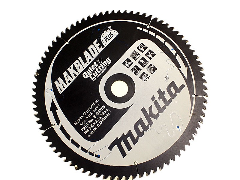 TCT MAKBlade Plus žagin list Makita, Dimenzije: 305x2,3x30mm, Zob: 80, B-32611