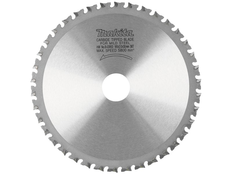TCT Specialized žagin list za kovine Makita, Dimenzije: 185x2x30mm, Zob: 38, B-33423