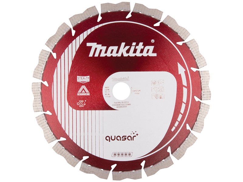 Diamantna rezalna plošča Makita, Segmented, 3DDG, Stealth, 230 mm, B-12712