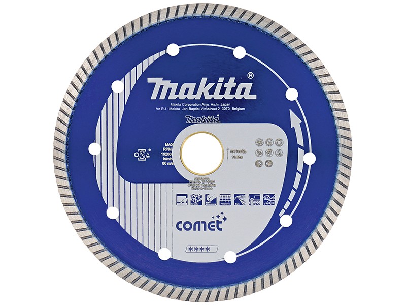 Diamantna rezalna plošča Turbo Makita, 200 mm, B-13029