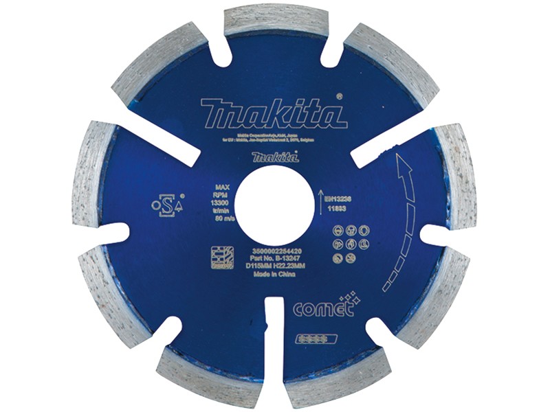 Diamantna plošča za čiščenje fug Makita, 115 mm, B-13247