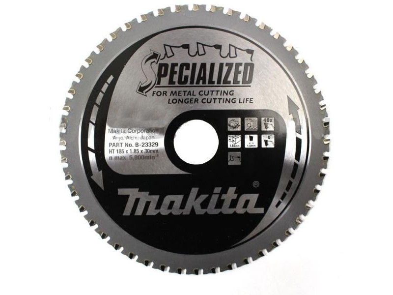 TCT Specialized žagin list Makita, za 4131, Dimenzije: 185x1,85x48mm, Zob: 48, B-23329