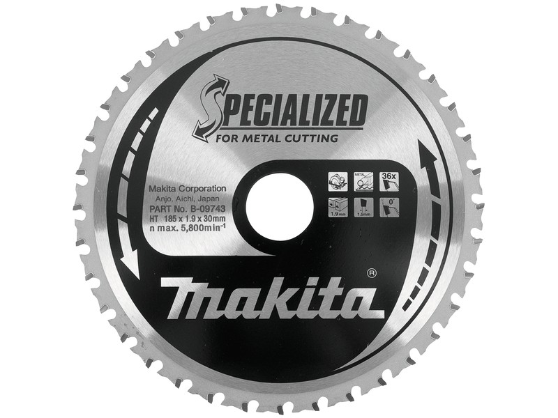 TCT Specialized žagin list Makita, za 4131, Dimenzije: 185x1,8x56mm, Zob: 56, B-23363
