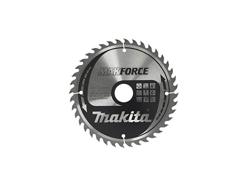 TCT MAKForce žagin list Makita, Dimenzije: 180x30x2,4mm, Zob: 40, B-32334
