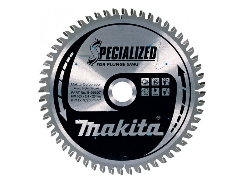 TCT žagin list Makita, Dimenzije: 150x20mm, Zob: 52, B-47020