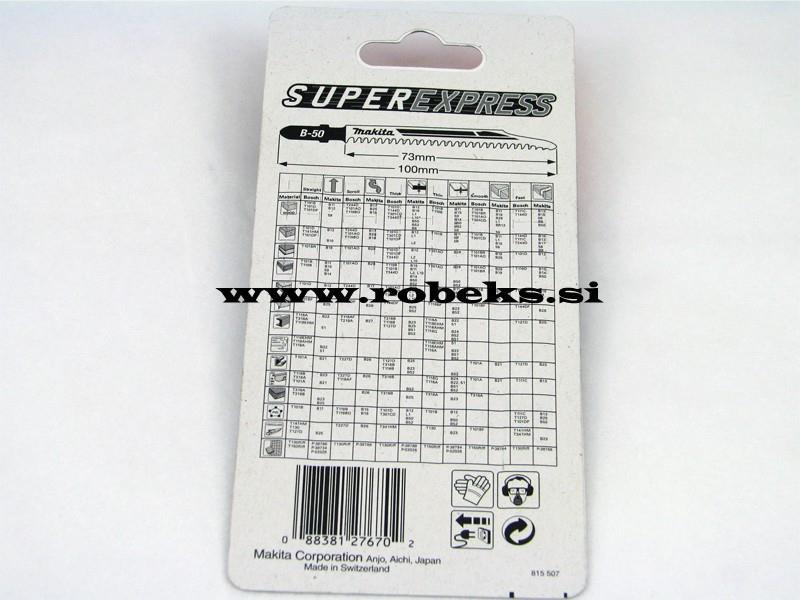 List za vbod. žago HCS 73mm, 5-50z (set 5 kos)