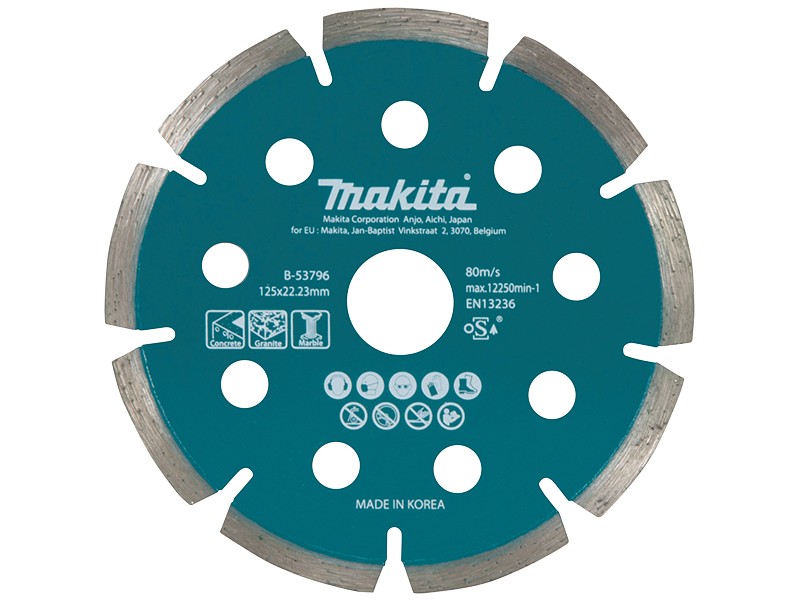 Diamantna rezalna plošča Makita, 125 mm, B-53796