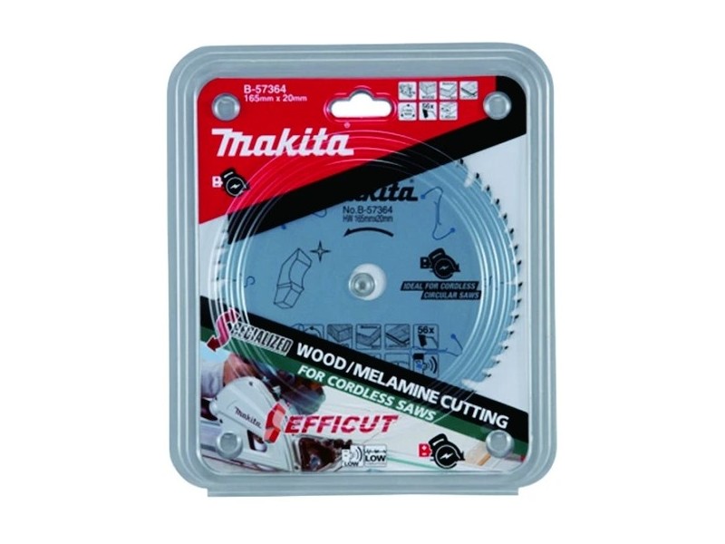 Žagin list Makita TCT  Efficut, za DSP600, Dimenzije: 165x20mm, Zob: 56, B-57364