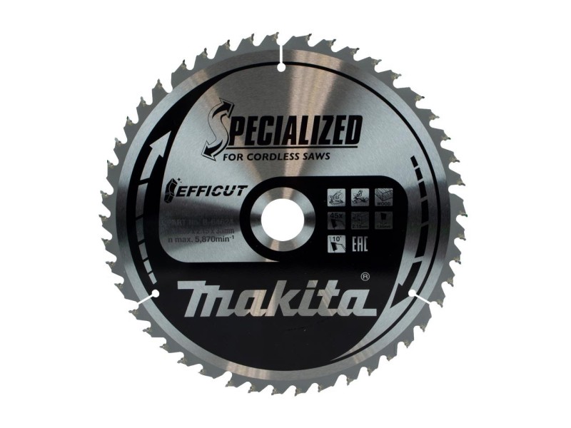 Žagin list Makita TCT Specialized, Efficut, Dimenzije: 260x30mm, Zob: 45, B-64624