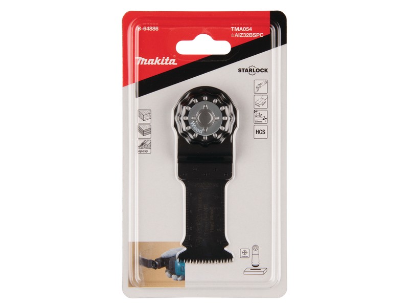 C-tec natančen potopni žagin list Makita za trd les, TMA054, Dimenzije: 32x50mm, Starlock, B-64886