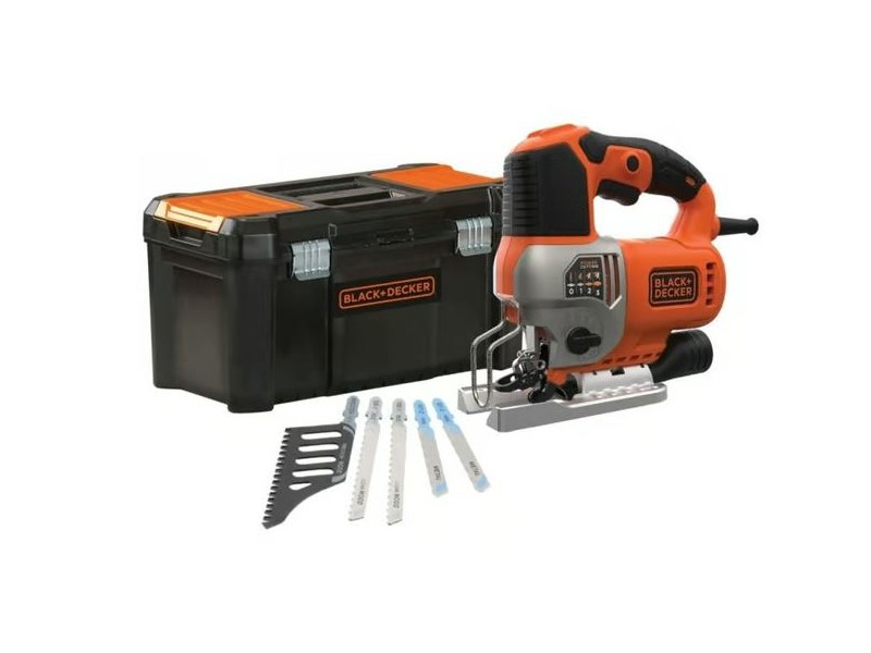 Električna vbodna žaga Black and Decker BES610KA5 v kovčku, 650W, 1000-3100min/-1