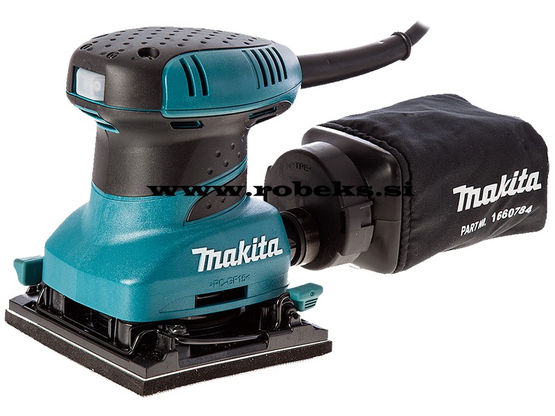 Električni vibracijski brusilnik Makita BO4555, Moč: 200W