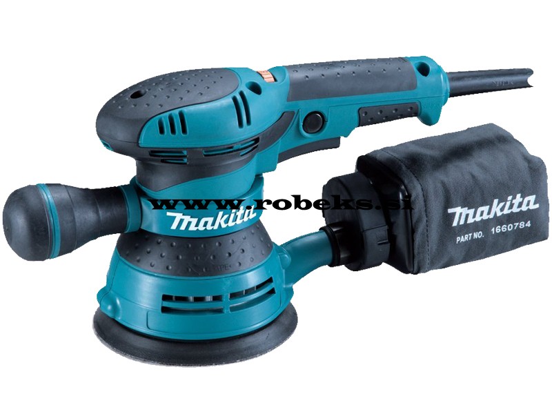 Električni ekscentrični brusilnik Makita BO5041, 300W, 123mm, 1.4kg