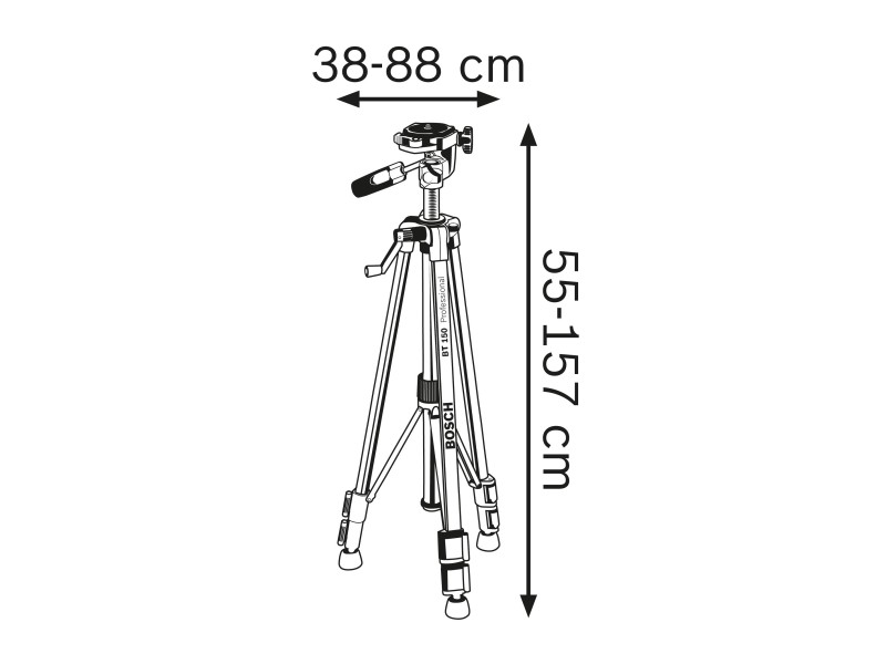 Gradbeno stojalo Bosch BT 150, Professional, 0601096B00