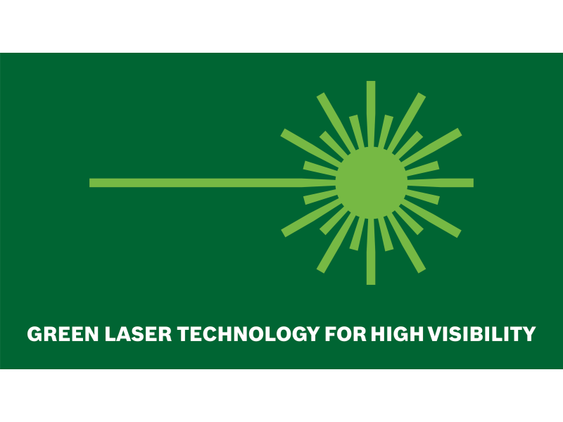 Križni laser Bosch Quigo Green, 500–540Nm, 1/4