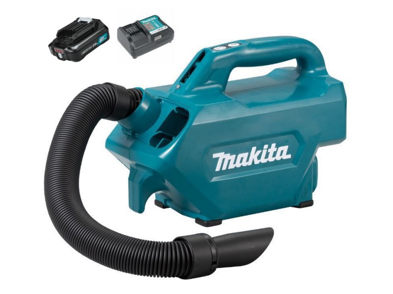 Akumulatorski sesalnik Makita CL121DWA, BL1021B, DC10WD, 10.8V, 500/330ml, 1.3m3/min, 1.8kg