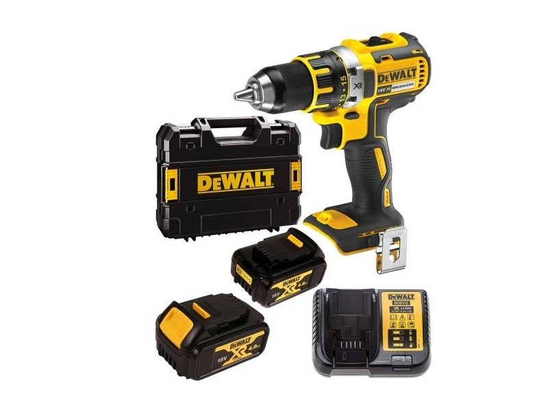 Akumulatorski vrtalni vijačnik Dewalt DCD790M2, 18V, 1.5-13mm, 1.62 kg
