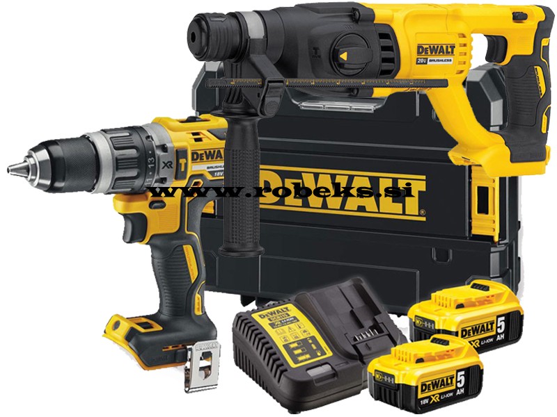 Aku.vrtalno kladivo Dewalt DCH133N + Aku.udarni vrtalnik Dewalt DCD796P2