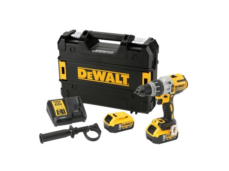 Akumulatorski udarni vijačnik Dewalt DCD996P2, XR, 5.0Ah, 95Nm, 820W, 0/450/1300/2000min., 2.0Kg