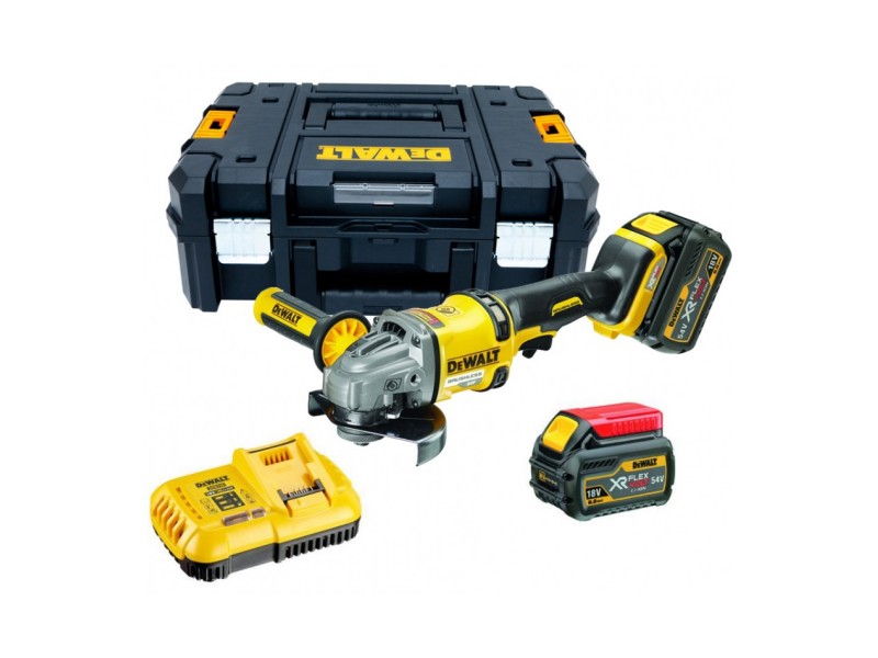 Akumulatorski kotni brusilnik Dewalt DCG414T2, 54V, 125mm, 405W, 2.9kg