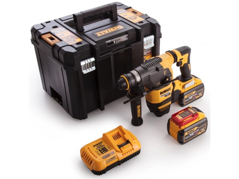 Aku kombinirano udarno kladivo 18/54 V SDS+ DCH333X2 DeWALT, 18/54 V, 9,0Ah