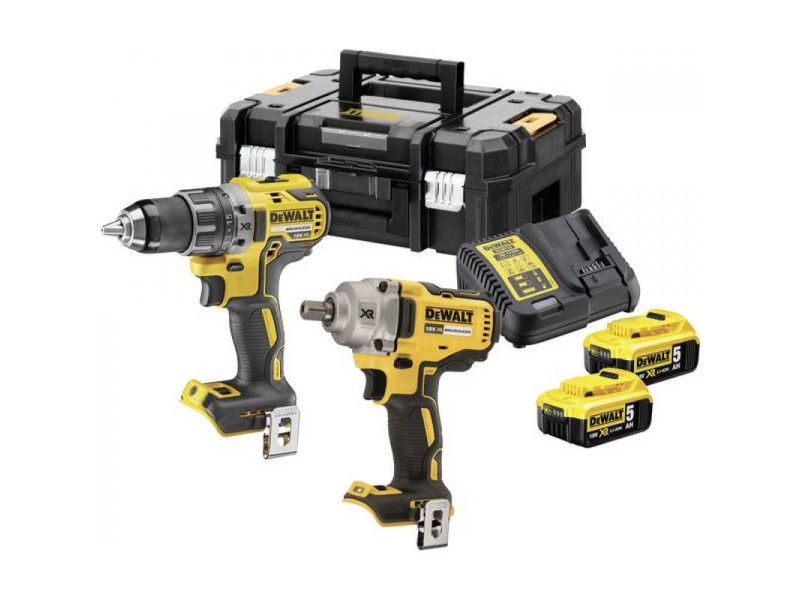 2-delni set orodja Dewalt DCK2077P2T, Akumulatorski XR vrtalnik vijačnik Dewalt DCD791 + Akumulatorski udarni vijačnik XR Dewalt DCF894