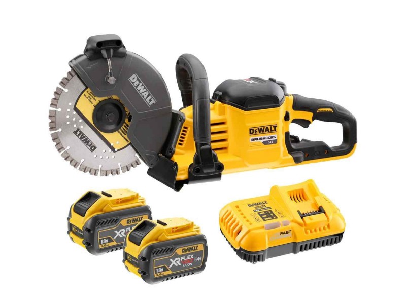 Akumulatorski rezalnik za asfalt DCS690X2, brezkrtačni motor, 54V, 230mm, 6.4kg