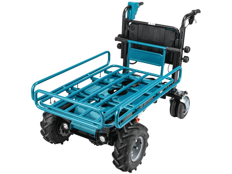 Akumulatorski transportni voziček Makita DCU604Z, 18+18V, do 300kg, 120kg
