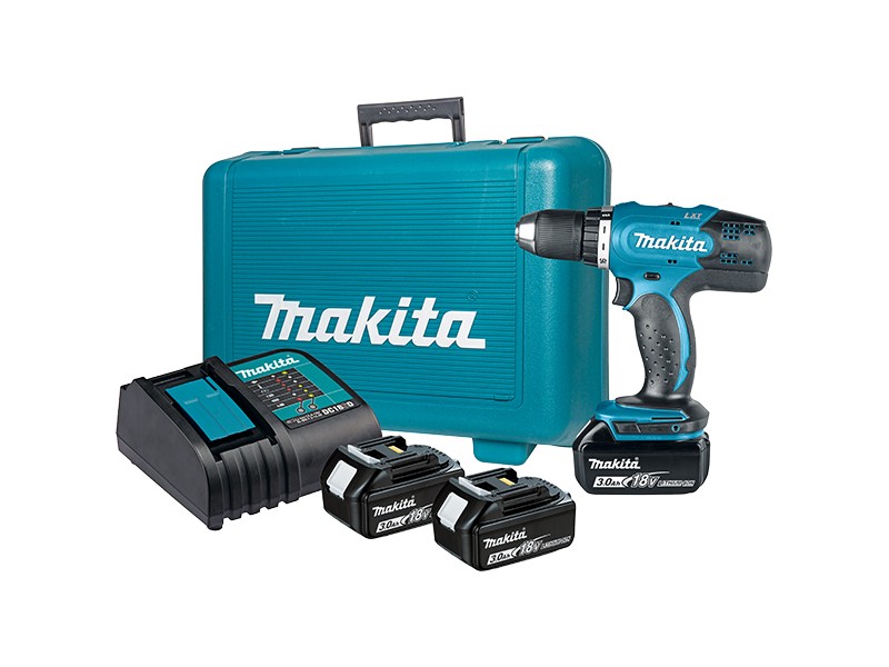 Akumulatorski vrtalnik-vijačnik Makita DDF453SFE, 18V, 2xBL1830, 1xDC18SD, 27-42Nm, Li-ion, 2,0 kg