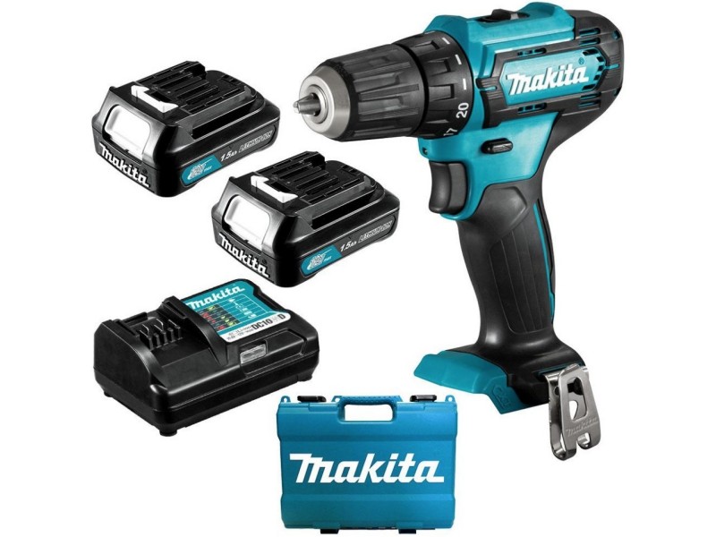 Akumulatorski vrtalnik-vijačnik Makita DF333DWYE, 12V, 2xBL1016, 0.8 - 10 mm, 1.2kg