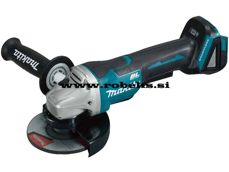 Akumulatorski kotni brusilnik Makita DGA514ZU, 18V, 125mm, BL, AWS - Bluetooth