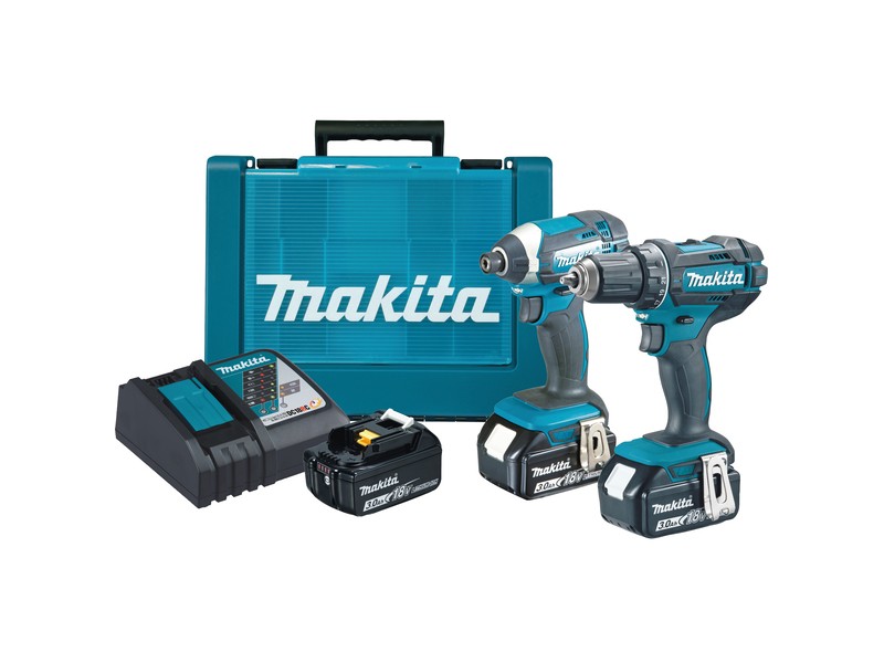 Set akumulatorskega orodja Makita DLX2127X1, DDF482Z, DTD152Z, Polnilnik: DC18RC, 3x aku.: BL1830B