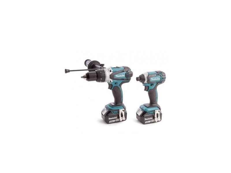 Akumulatorski set orodja, Makita DLX2145X1, 18V,  DHP458 + DTD152 + 3xBL1830 + DC18RC