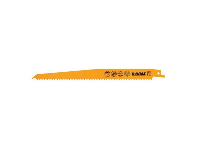 Žagin list-lisičji rep Dewalt, Dimenzije: 228x3,6mm, Bi-Metal (Kovina) DT2349