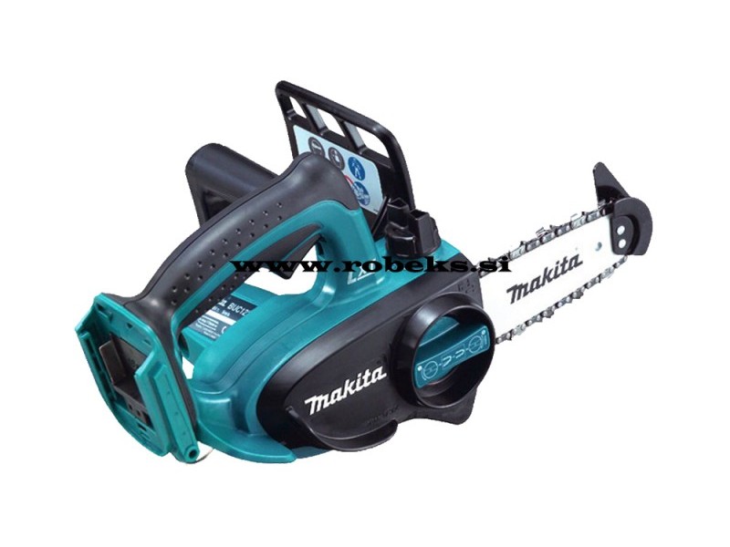 Akumulatorska verižna žaga Makita DUC122Z-APP1,18V, 1xBL1830B, 1xDC18SD, set