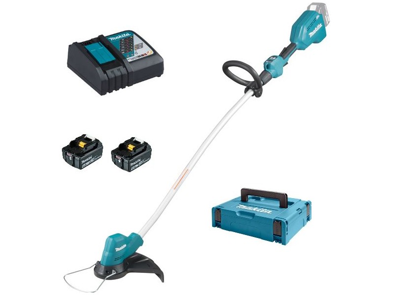 Akumulatorska kosa Makita DUR189SET, 18V, 255mm, 3,3kg, 2x BL1840B, 1x DC18RC, 1x Makpac1