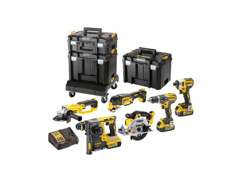 Aku. 6-delni set orodja DeWalt DCK654P3T, 18V, 5,0Ah