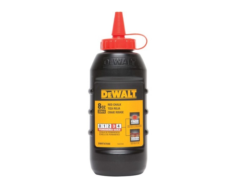 Rdeča kreda Dewalt DWHT47048-9, 225 g